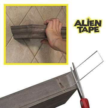 ALIEN TAPE Double Sided Tape Heavy Duty, Nano Tape, Double Sided Mounting Tape, Heavy Duty Double Sided Tape for Walls, Wall Tape, Clear Adhesive Tape for Poster Photo Wall Décor As Seen on TV 10 Feet