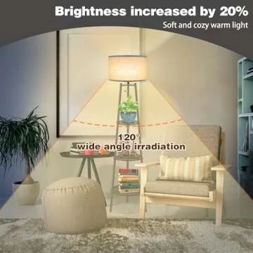 ZQQLITE Floor Lamp for Living Room， Standing Lamp，Tall Lamp， Amparas Elegantes para Sala with Linen Shade，Modern Floor Lamp for Living Room，Bedroom or Office（Black Floor Lamp）