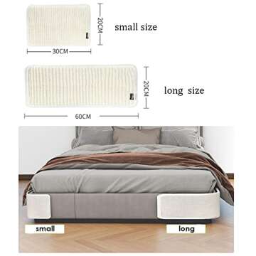 Cat Scratching Pad Natural Sisal Cat Scratcher Mat Sofa Bed Protector Scratch Pad Couch Side Cover, ...