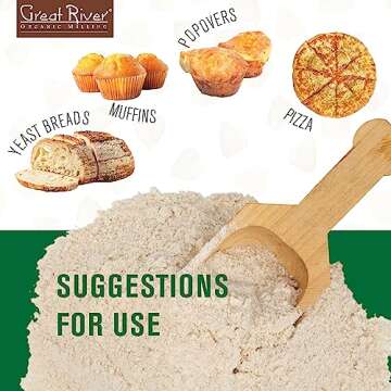 Great River Organic Milling, Bread Flour, Unbleached Wheat, Organic, 25-Pounds (Pack of 1)
