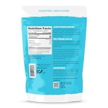 Lakanto Powdered Monk Fruit Sweetener With Erythritol, Powdered Sugar Substitute Sweetener For Bakin...