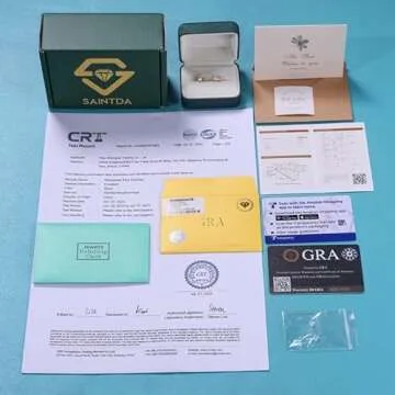 Saintda Moissanite Earrings for Women - Elegant Gift Idea