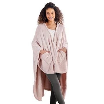 Berkshire Blanket Primalush™ Wearable Blanket - Cozy Cape Wrap with Pockets