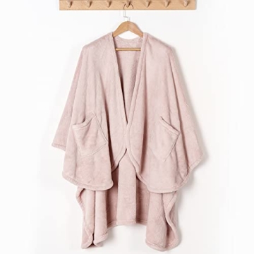 Berkshire Blanket Primalush Wearable Cape Wrap for All Ages