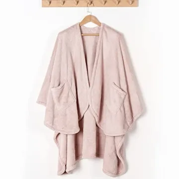 Berkshire Blanket Primalush Wearable Cape Wrap for All Ages