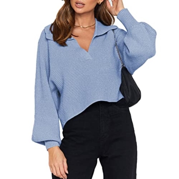 Stylish and Comfy Women Cropped Pullover Sweater