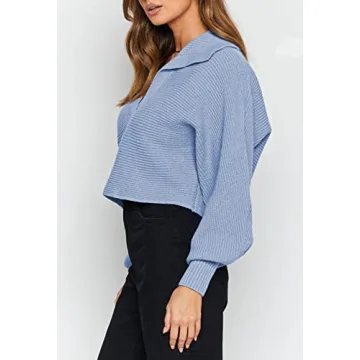 Stylish and Comfy Women Cropped Pullover Sweater