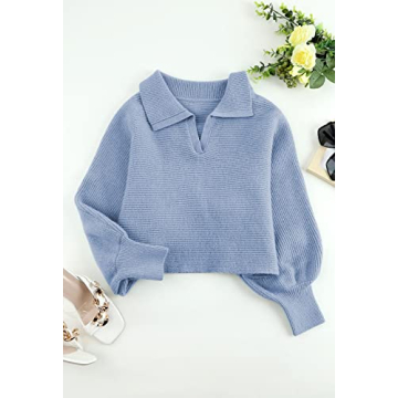Stylish and Comfy Women Cropped Pullover Sweater