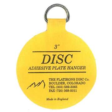 Flatirons Disc Adhesive Plate Hanger Set (2-3 Inch and 2-4 Inch Hangers)
