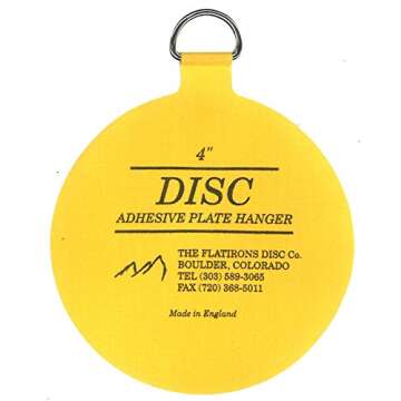 Flatirons Disc Adhesive Plate Hanger Set (2-3 Inch and 2-4 Inch Hangers)