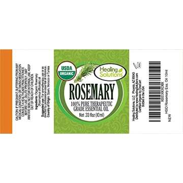 Healing Solutions 10ml Oils - Rosemary Essential Oil - 0.33 Fluid Ounces
