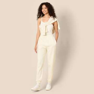 Stylish Sofia Grainge High-Rise Jogger for Women in Ivory