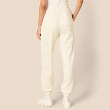 Stylish Sofia Grainge High-Rise Jogger for Women in Ivory