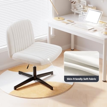 Naspaluro Modern Armless Office Chair for Comfort