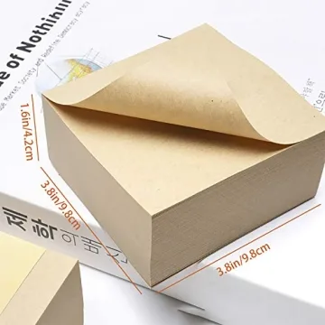 VANRA 4 x 4-Inch Sticky Notes Self-Stick Memo Pads with Strong Adhesive