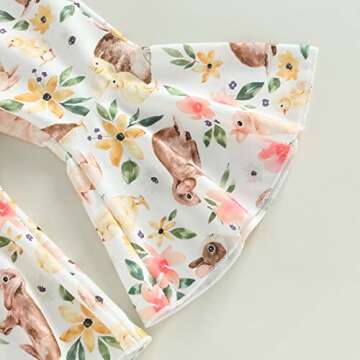 Adorable Fernvia Toddler Baby Girl Easter Outfit 6M-4T