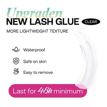 CALAILIS Lash Glue, Cluster Lash Glue, Lash Extension Glue, Upgraded Eyelash Glue Super Strong Hold ...