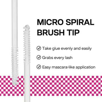 CALAILIS Lash Glue, Cluster Lash Glue, Lash Extension Glue, Upgraded Eyelash Glue Super Strong Hold 48 Hours for Lash Clusters, Waterproof Mascara Wand Lash Glue White