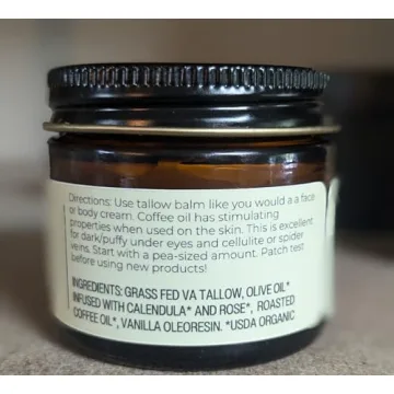 Organic Coffee Vanilla Whipped Tallow Balm - 1.3 oz