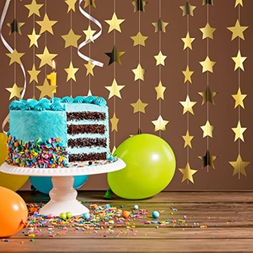 130 Feet Patelai Glitter Star Garland for All Occasions