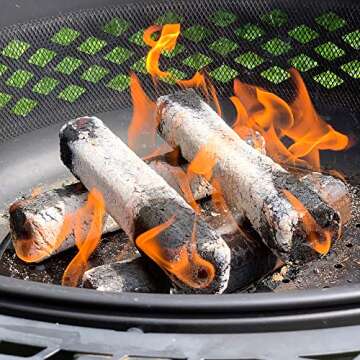 Jealous Devil Blox Hickory & Oak Compressed 100% Natural Professional Restaurant Grade Hardwood Firewood for Cooking and Grilling, 12 Logs