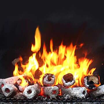 Jealous Devil Blox Hickory & Oak Compressed 100% Natural Professional Restaurant Grade Hardwood Firewood for Cooking and Grilling, 12 Logs