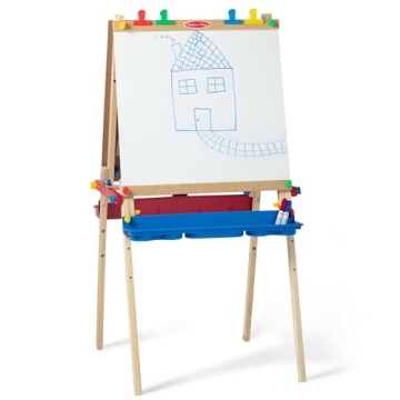 Melissa & Doug Deluxe Standing Art Easel with Adjustable Features