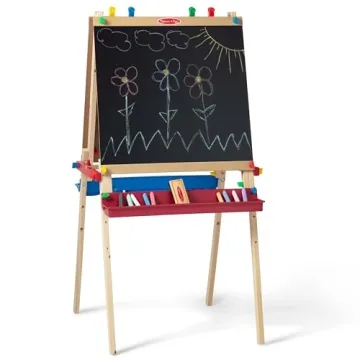 Melissa & Doug Deluxe Standing Art Easel with Adjustable Features