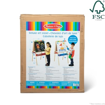 Melissa & Doug Deluxe Standing Art Easel with Adjustable Features