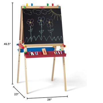 Melissa & Doug Deluxe Standing Art Easel with Adjustable Features