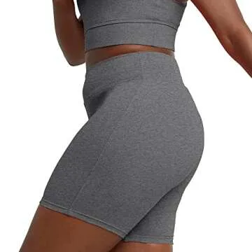 Hanes Women's Comfortable Stretch Jersey Bike Shorts