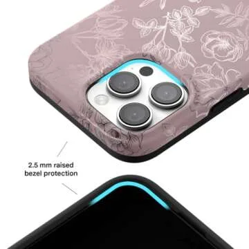 Stylish VELVET CAVIAR iPhone 16 Pro Case Floral Design