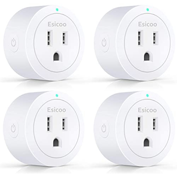 Smart Plug ESICOO for Alexa & Google Home - Easy Setup