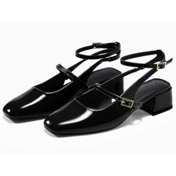 Chic Coutgo Chunky Low Heels for Elegant Occasions