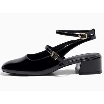 Chic Coutgo Chunky Low Heels for Elegant Occasions