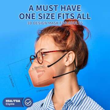 KN95 Face Masks Adults Disposable - 100 Pack KN95 Masks Protective Comfortable KN95 Masks 5-Layer KN...
