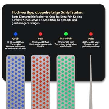 DMT DMTADELUXE 3-Piece Knife Sharpening Set