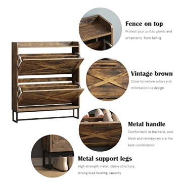 Stylish Maupvit Shoe Storage Cabinet for Organized Entryway