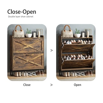 Stylish Maupvit Shoe Storage Cabinet for Organized Entryway