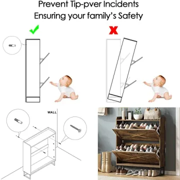 Stylish Maupvit Shoe Storage Cabinet for Organized Entryway