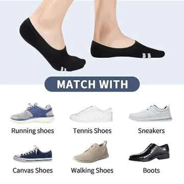 IDEGG No Show Socks Womens and Men Low Cut Ankle Short Anti-slid Athletic Running Novelty Casual Invisible Liner Socks (US, Numeric, 5, 8.5, Regular, Regular, 12, 12 Pairs-Stripe Style)