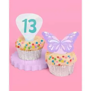 xo, Fetti Eras Party Cupcake Toppers - 24 pcs | Concert Party Cake Decoration, Bachelorette Decor, Birthday Food Supplies, Bridesmaid Cupcake Accessory