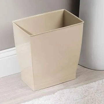 Stylish iDesign Rectangular Trash Can - Perfect for Any Room