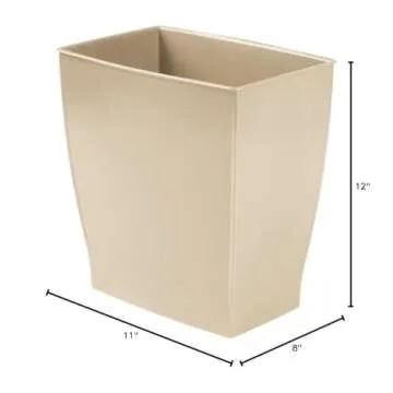 Stylish iDesign Rectangular Trash Can - Perfect for Any Room