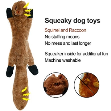 Durable Plush Dog Toys with Squeakers – No Mess & Fun