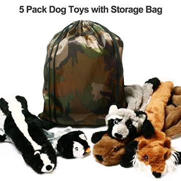 Durable Plush Dog Toys with Squeakers – No Mess & Fun