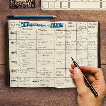 WANDERINGS A5 Leather Travelers Notebook Refillable Journal