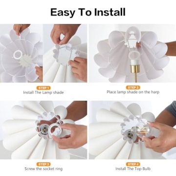 EOEYYOYB Gold Table Lamps Set - Modern Dimmable Touch Lamp