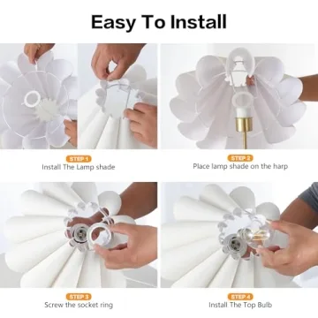 EOEYYOYB Gold Table Lamps Set - Modern Dimmable Touch Lamp