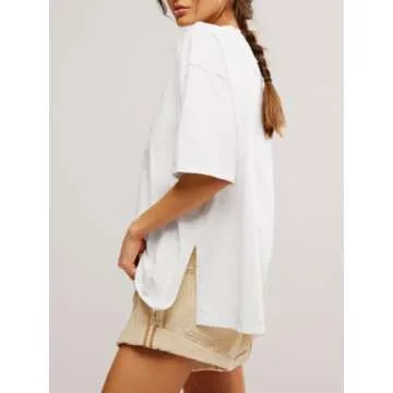 Tankaneo Women's Oversized T-Shirts Perfect for Summer Style